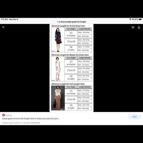 Approximate Dress measurements, names, etc - Picture 2 of 4